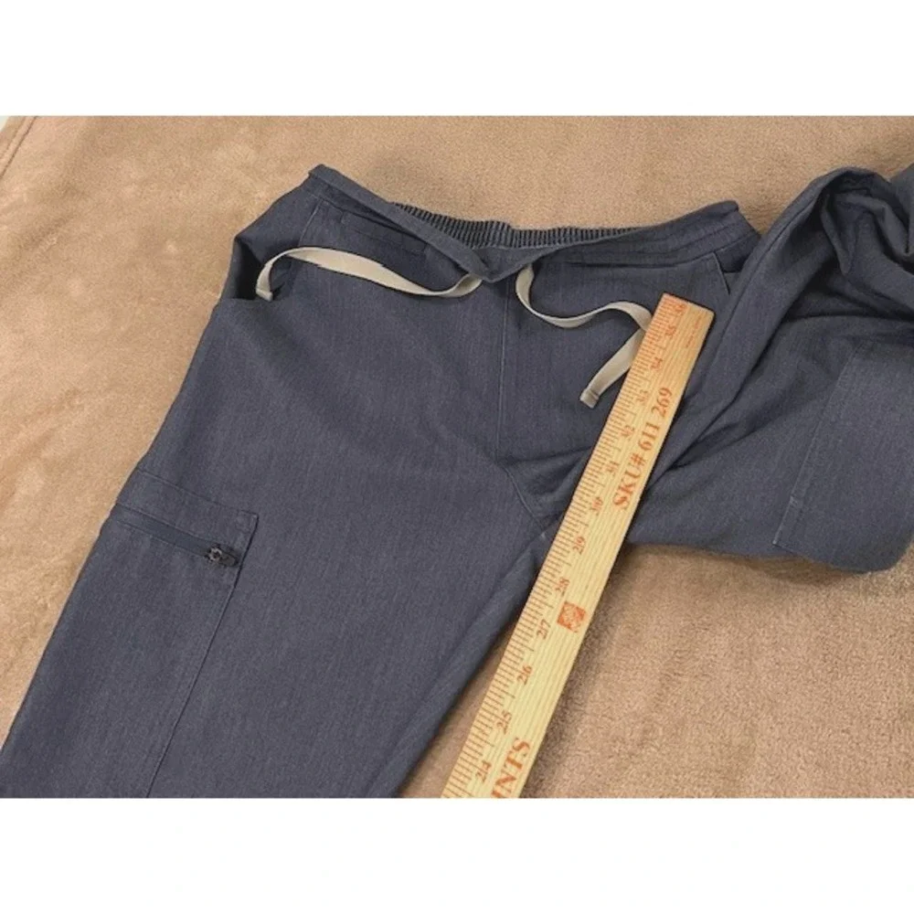 Figs pants women's size XS blue Cargo Scrub‎ Pull On T2000R technical collection